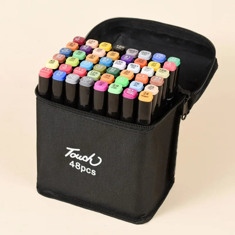 Kit Artista Total – 80 Marcadores de Dibujo