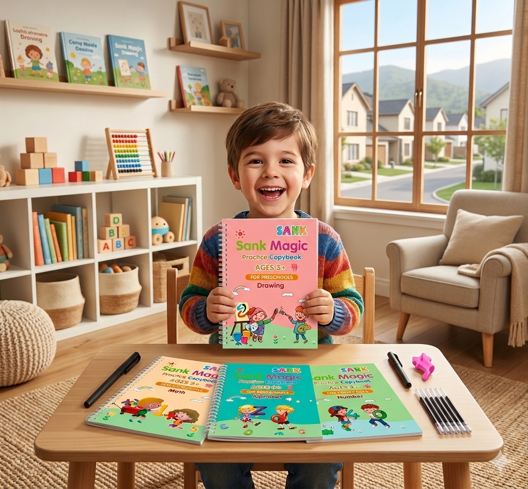 El mejor plan para niños en vacaciones de invierno - Set 4 cuadernos Magicos Montessori 📒😆