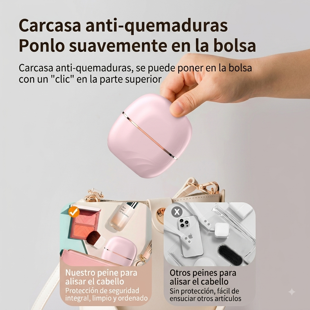 LisoGo™ – Peine Alisador Inalámbrico