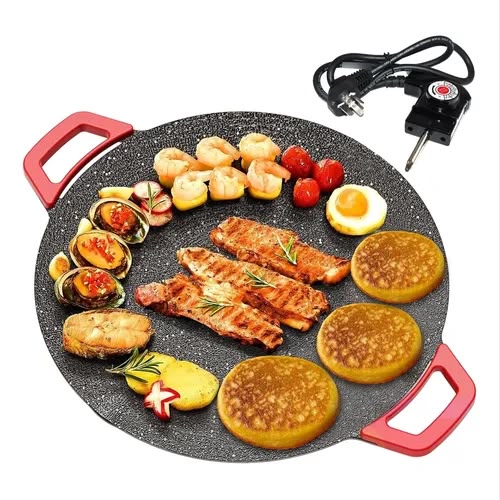 🍗Plancha Eléctrica Tipo Parrilla  🥩+ 🎁 organizador de cubiertos de REGALO 🍴😀