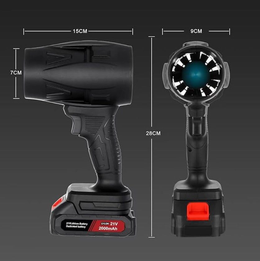 TurboBlast Air™ - Potencia extrema para limpiar polvo, teclados, autos y más.