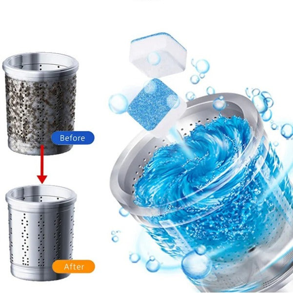 Tabletas Efervescentes para Lavadoras (Pack x2 cajas de 12 uds c/u)