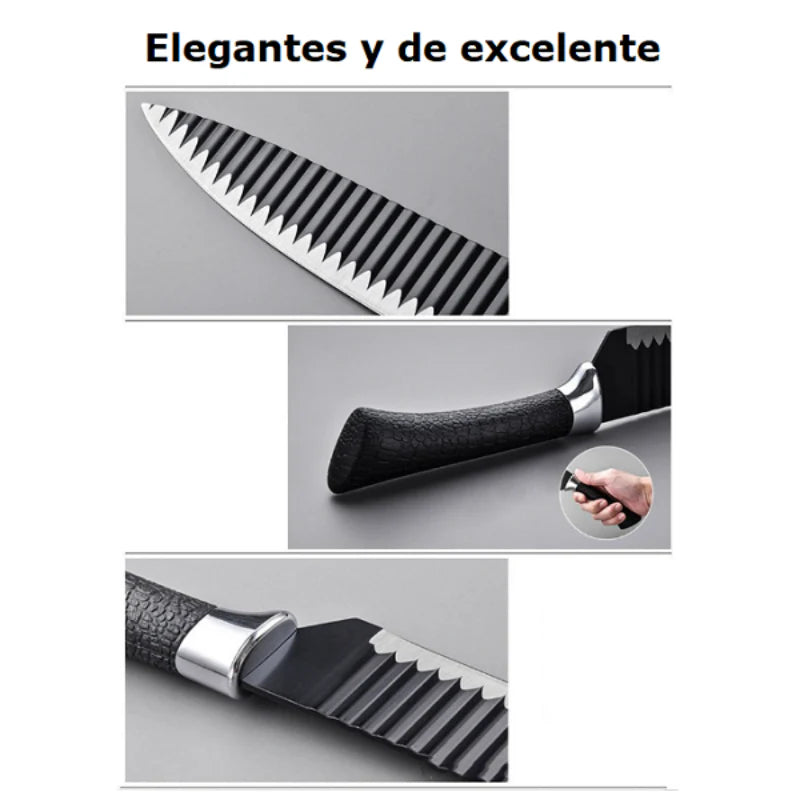 Corta como un Profesional -  Set de Cuchillos Premium de 6 Piezas