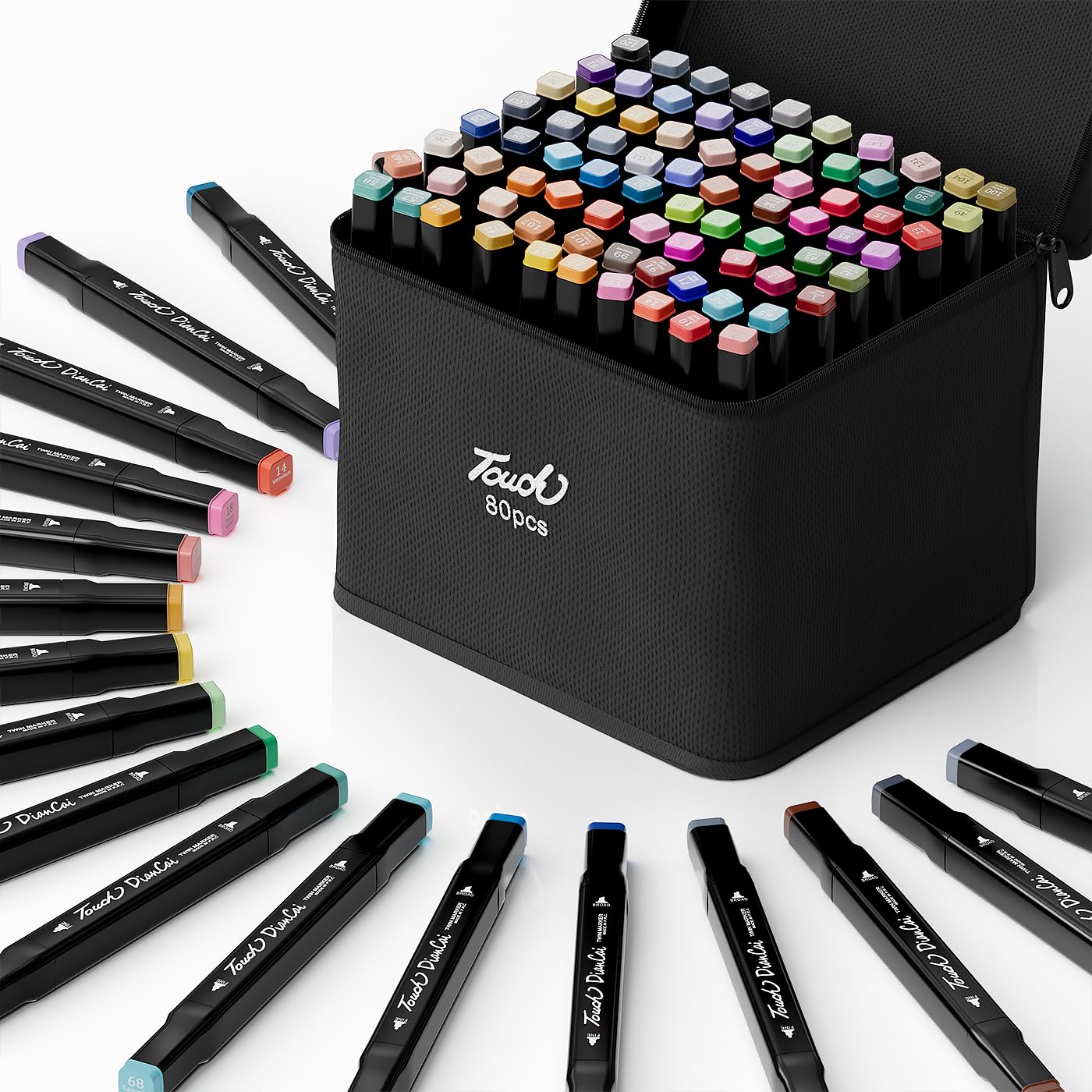 Kit Artista Total – 80 Marcadores de Dibujo