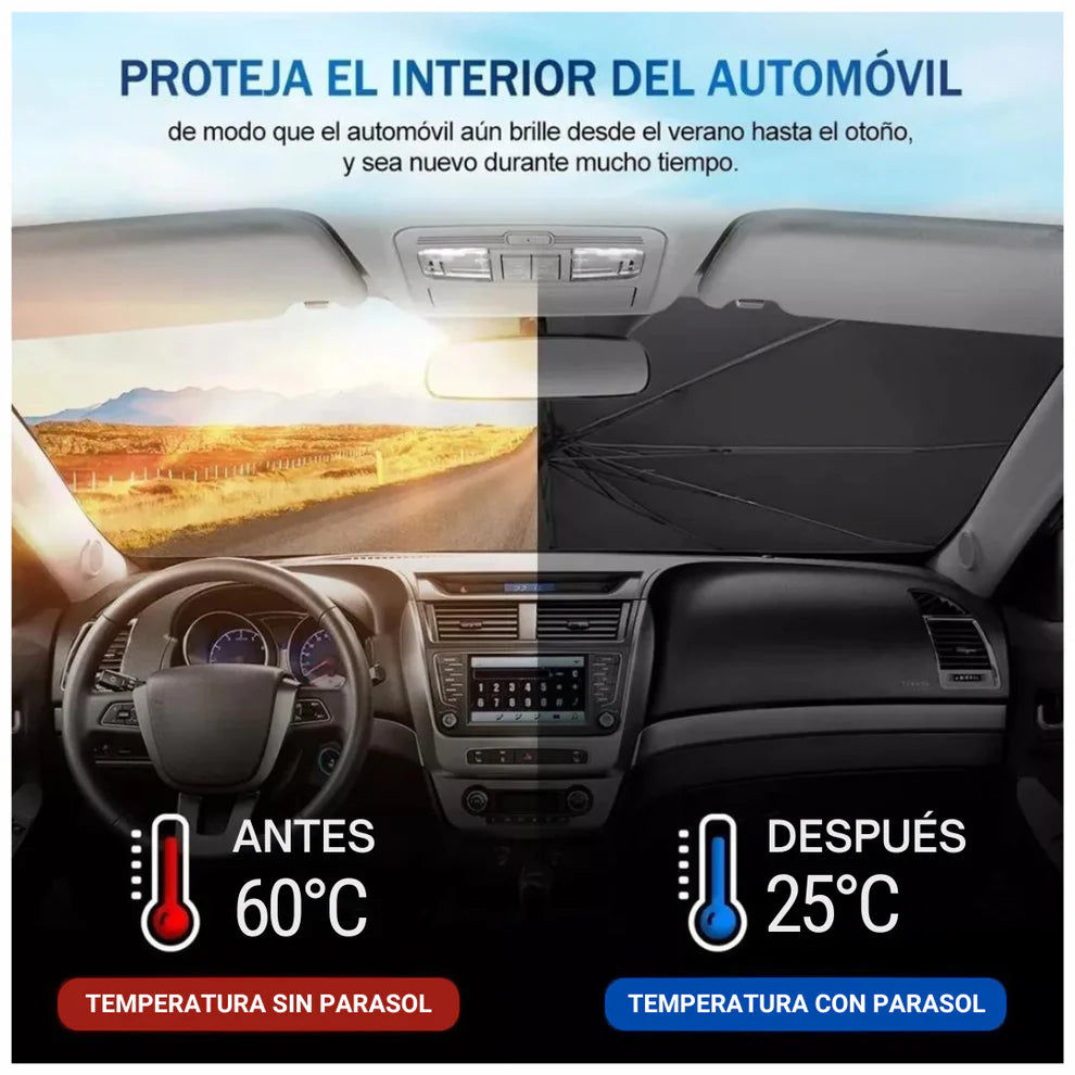 SunCar Pro: Parasol Plegable para auto ☀️🚘