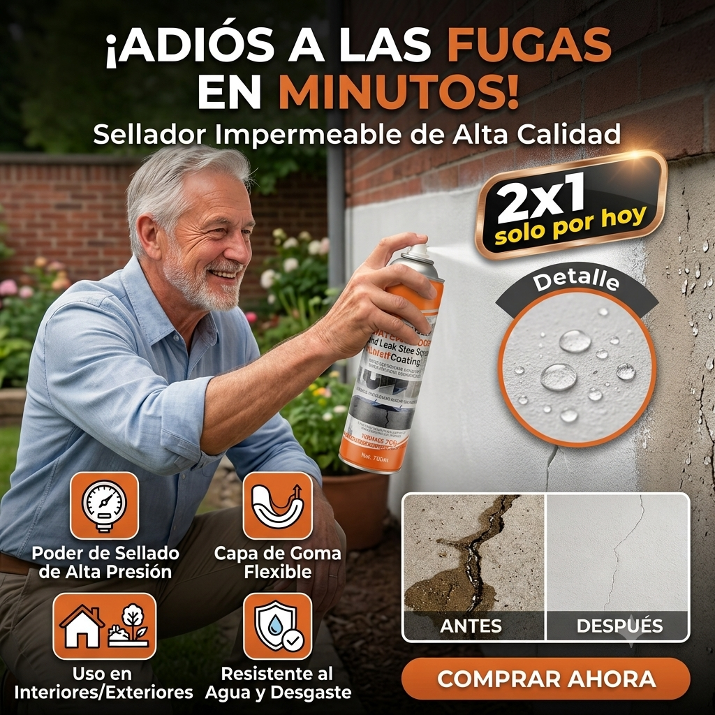 Spray Sellador Impermeable Para Techo - 2X1