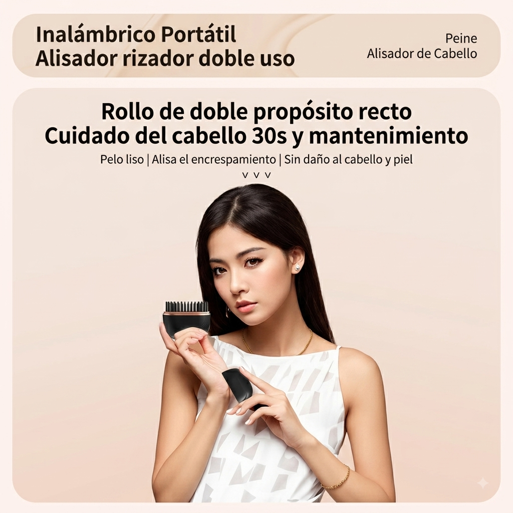 LisoGo™ – Peine Alisador Inalámbrico