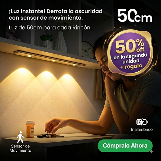 Barra LED con Sensor - La luz que se enciende cuando tú llegas 💡