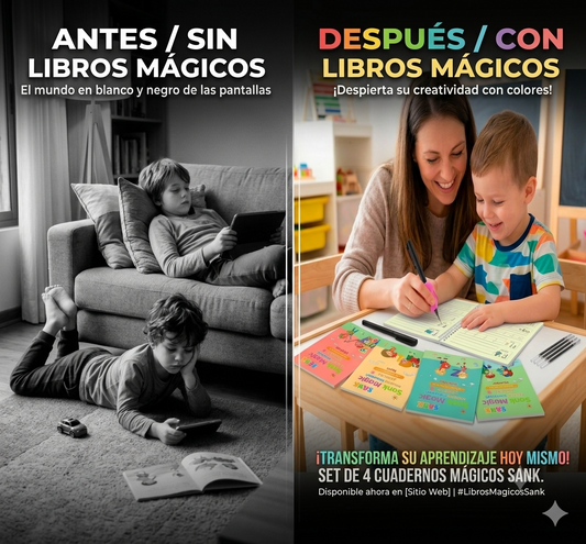 El mejor plan para niños en vacaciones de invierno - Set 4 cuadernos Magicos Montessori 📒😆