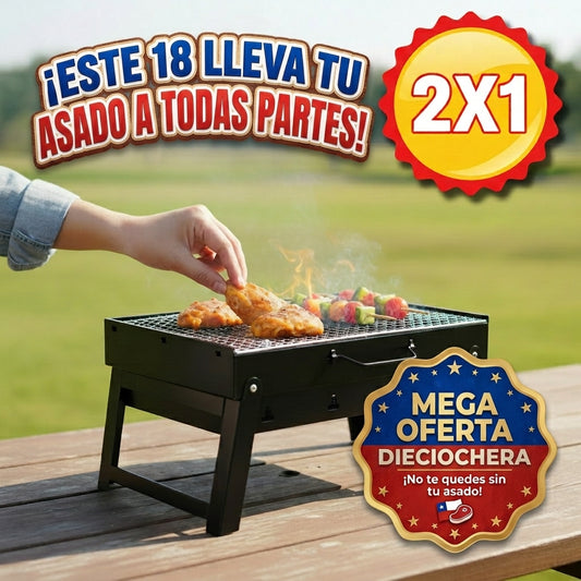 Parrilla BBQ Portátil Plegable35×24cm