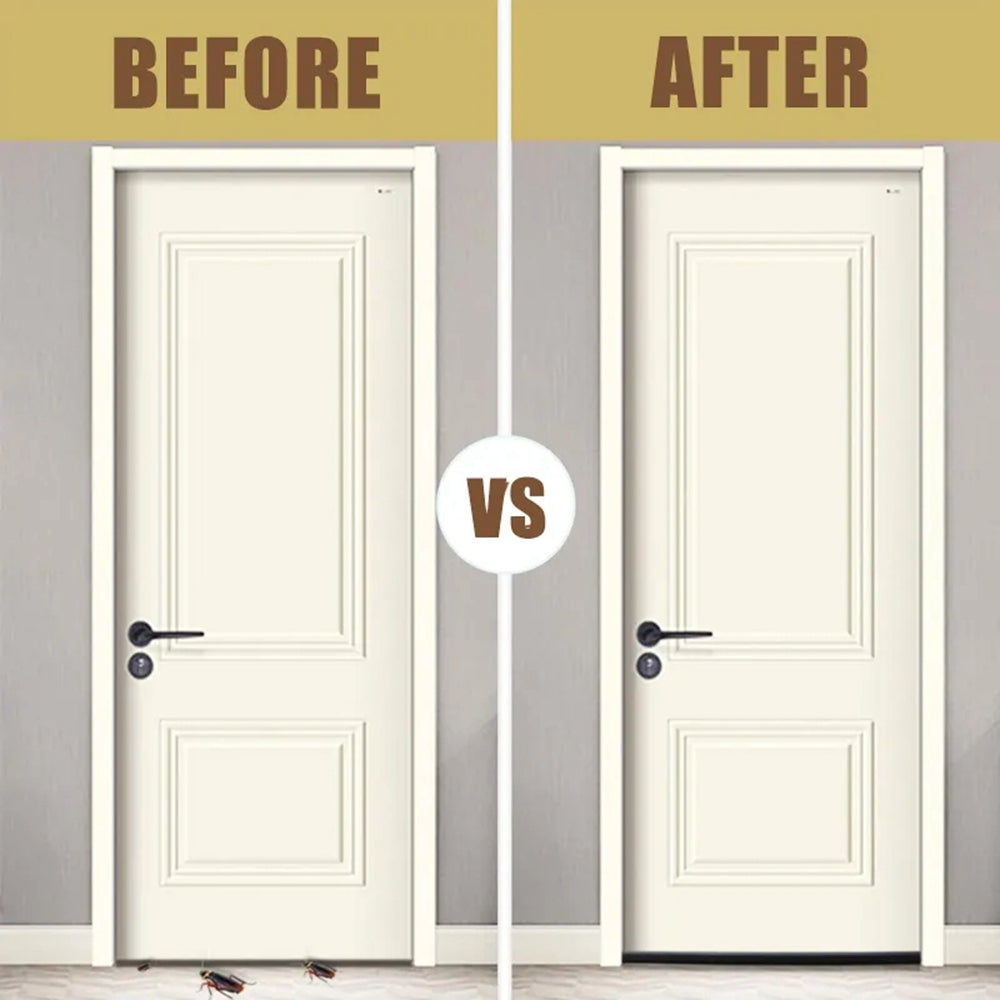 Lleva 3X - 🦟 Sellador de Puerta Aislante 90x11 cm – ¡Despídete de los bichos y del polvo este verano!