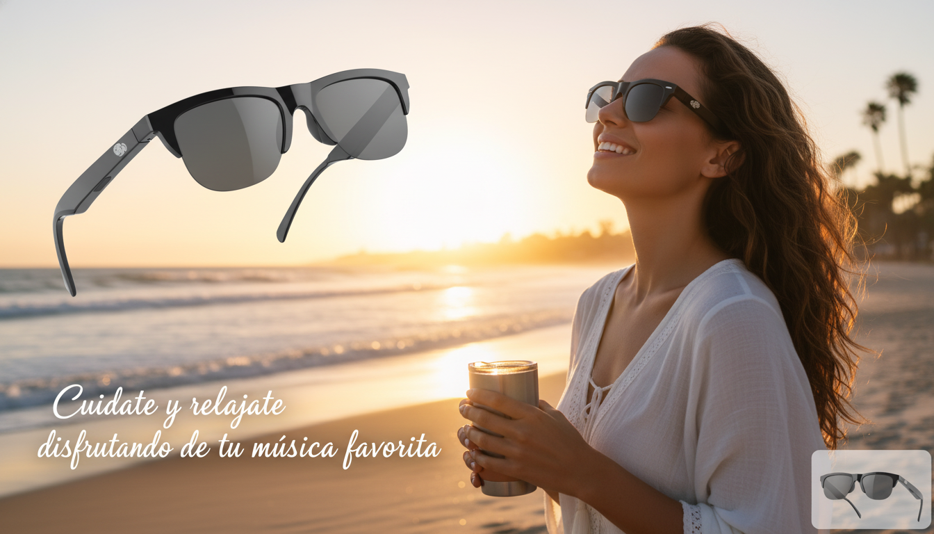 😎 LENTES DE SOL ☀️🕶️ CON BLUETOOTH INTELIGENTES 🎼📱