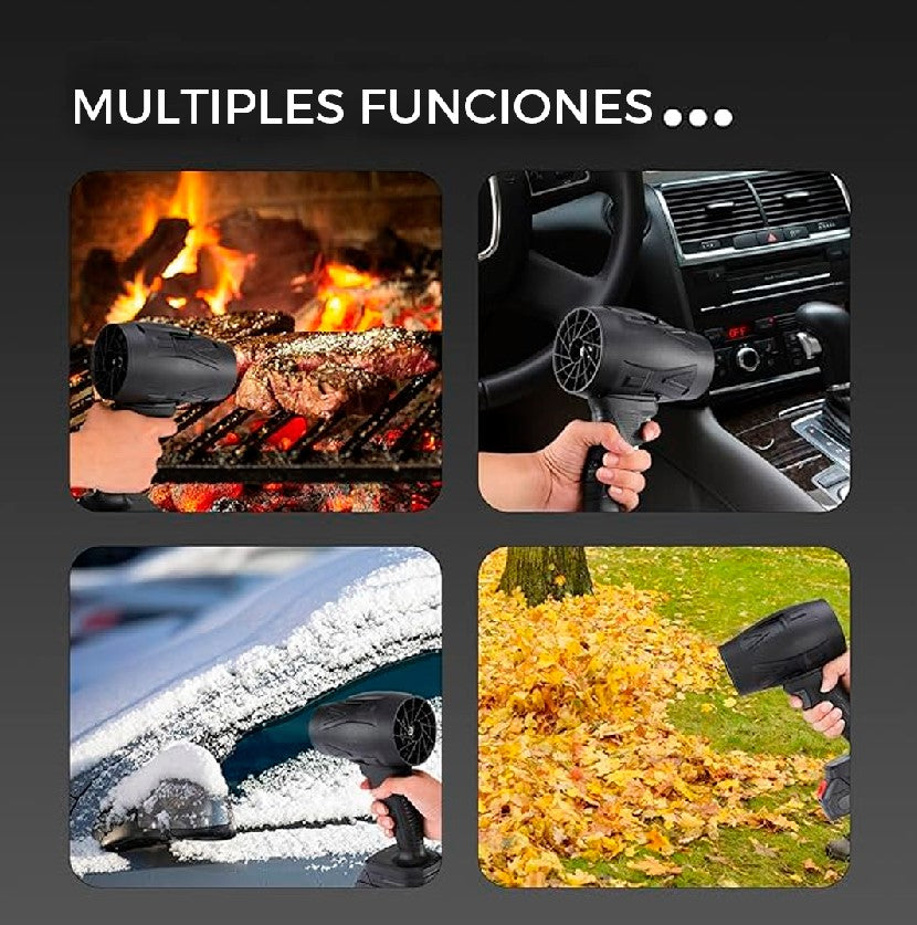 TurboBlast Air™ - Potencia extrema para limpiar polvo, teclados, autos y más.