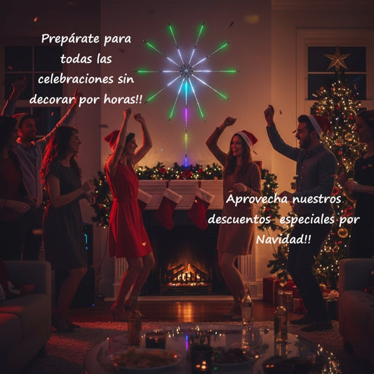 Cinta LED con Efecto Fuegos Artificiales