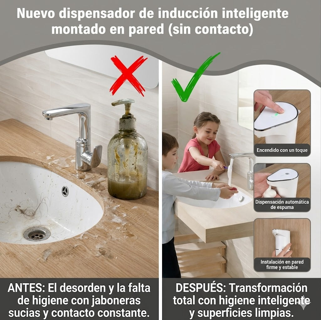 No vuelvas a tocar un dispensador sucio cada vez que lavas tus manos